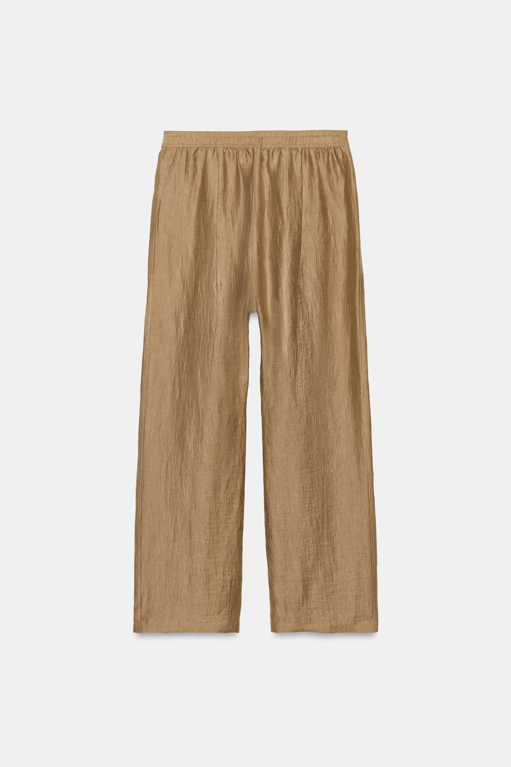 ZW COLLECTION LINEN BLEND PANTS